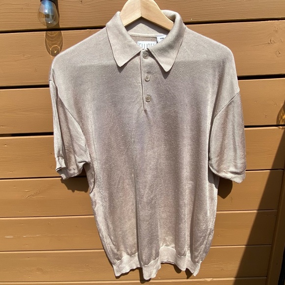 Knitted polo shirt US M - Picture 1 of 4